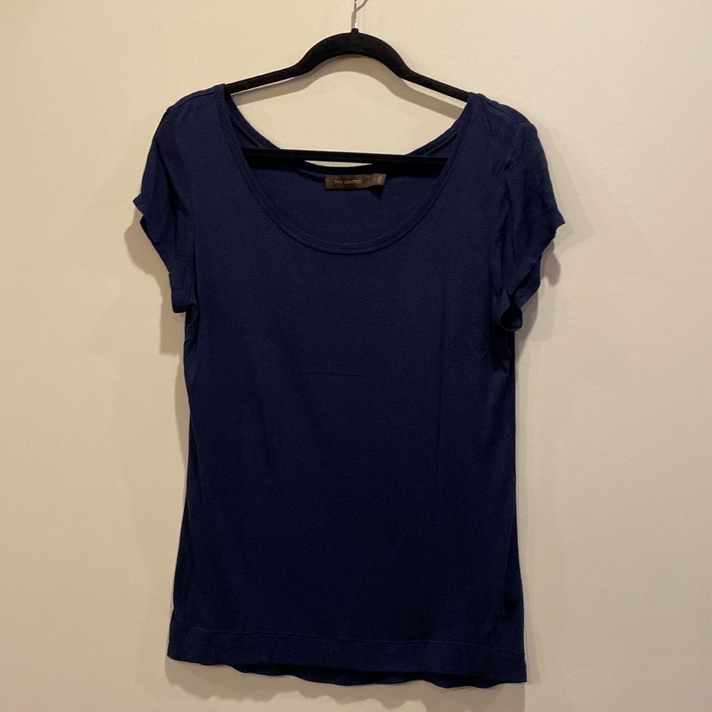 The Limited Navy Blue scoop neck shirt